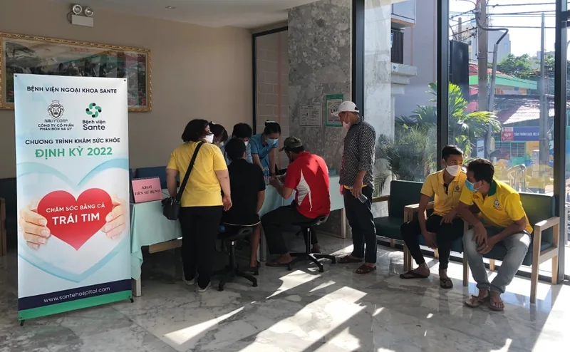 KHÁM SỨC KHỎE CHO CBNV CÔNG TY CP PHÂN BÓN NA UY - Bệnh viện SANTE Bình Thạnh, TP.HCM