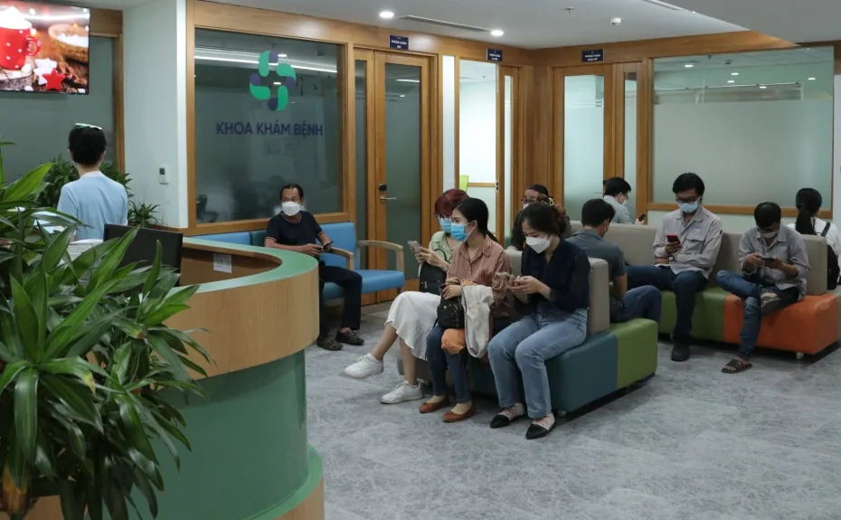 Khu vực chờ - Bệnh viện Sante